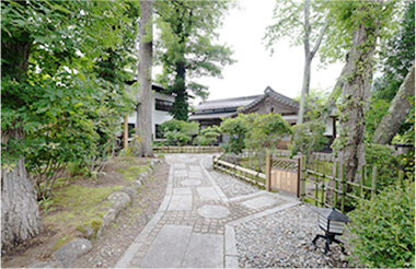 庭園の石畳